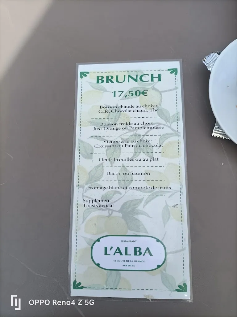 Menu_Restaurant L'Alba_Ars-en-Ré_image_2