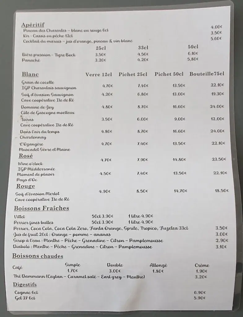 Menu_La Rhétaise_Couarde-sur-Mer_image_2