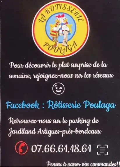 rôtisserie poulaga restaurant in Artigues-près-Bordeaux