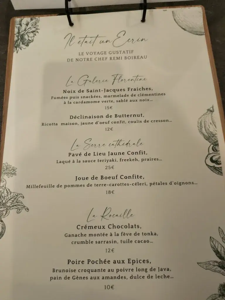 Menu_The Table of the Chèze_Floirac_image_4