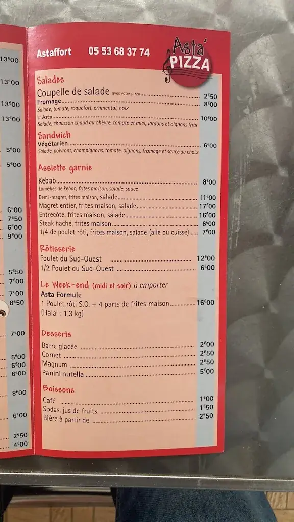 Menu_Asta Pizza Astaffort_Astaffort_image_3