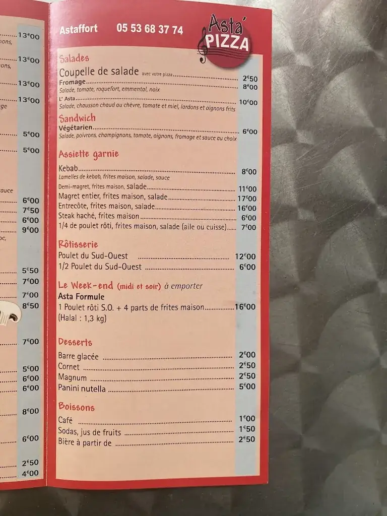 Menu_Asta Pizza Astaffort_Astaffort_image_4