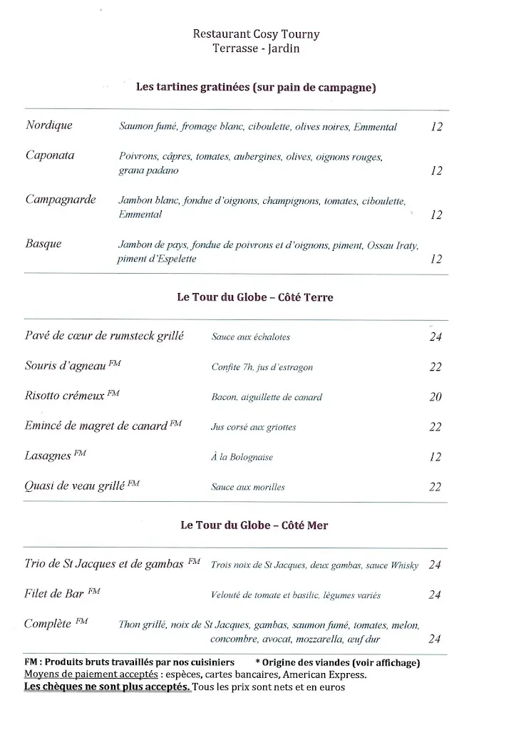 Menu_Restaurant Cosy Tourny_Libourne_image_1