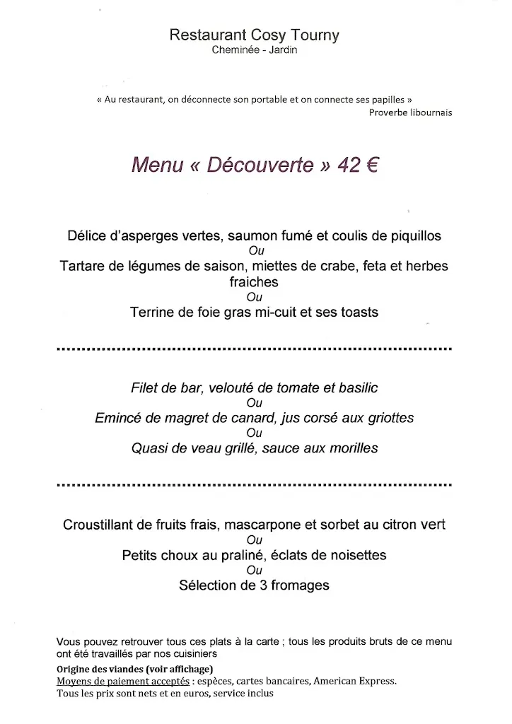 Menu_Restaurant Cosy Tourny_Libourne_image_4