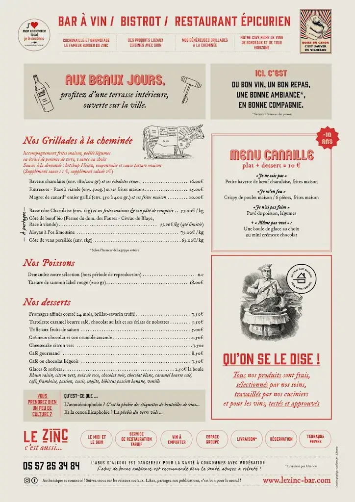 Menu_Le Zinc Authentique_Libourne_image_1