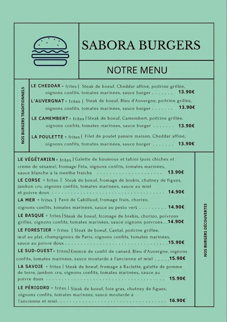 Menu_Sabora Burgers_Libourne_image_1