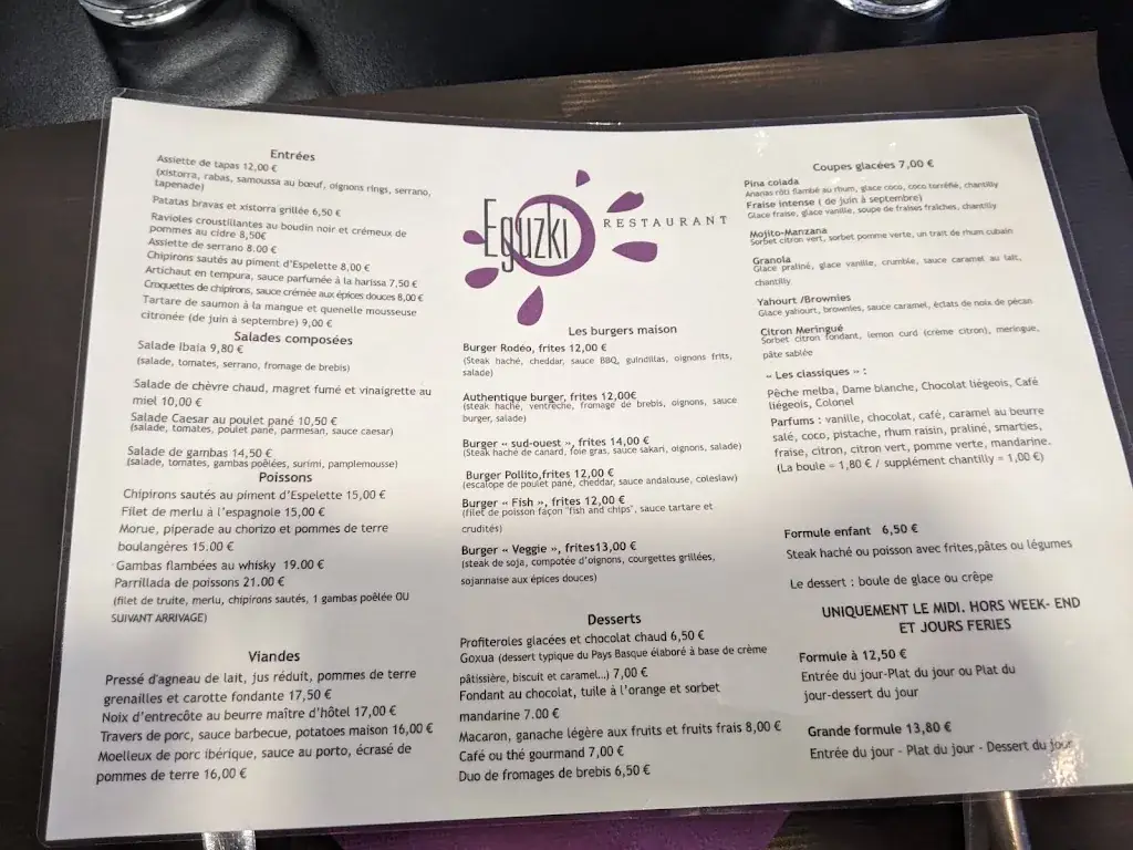 Menu_Eguzki Restaurant_Ascain_image_1