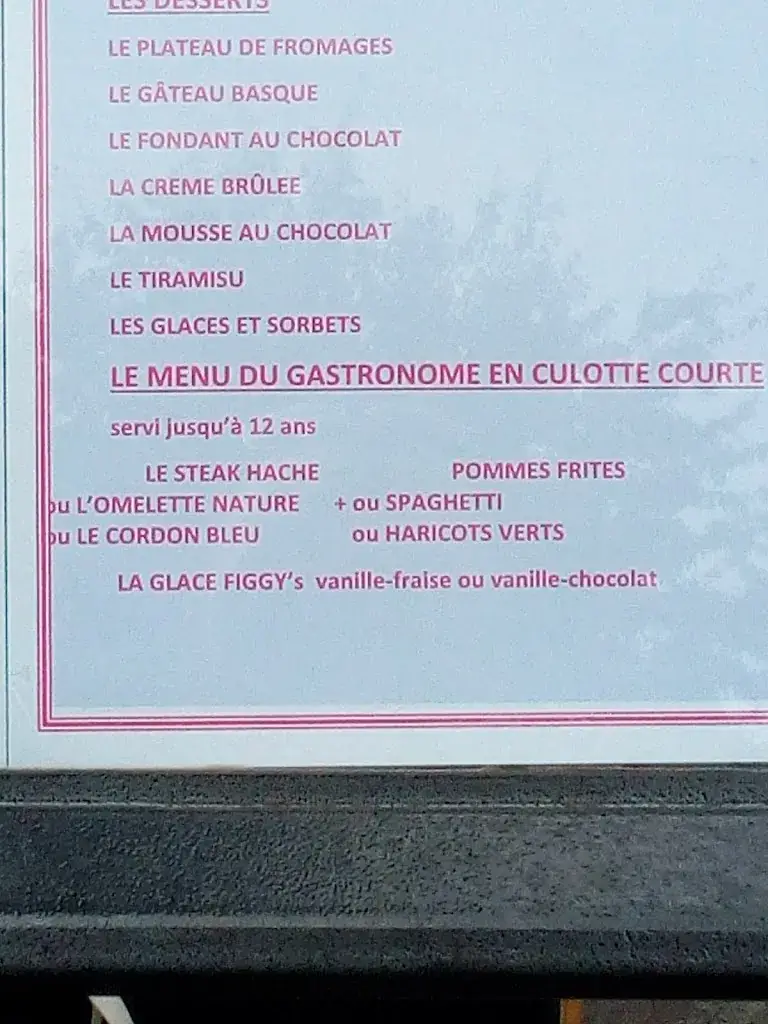 Menu_Restaurant Larralde_Ascain_image_1
