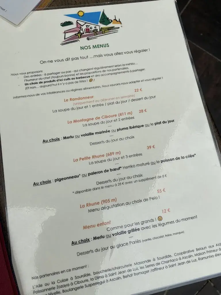 Menu_Hôtel Restaurant TRABENIA_Ascain_image_3