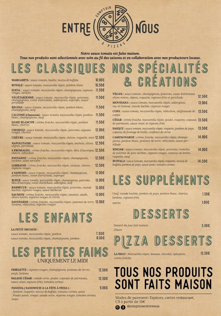 Menu_Entre Nous, Comptoir à pizzas_Ascain_image_1