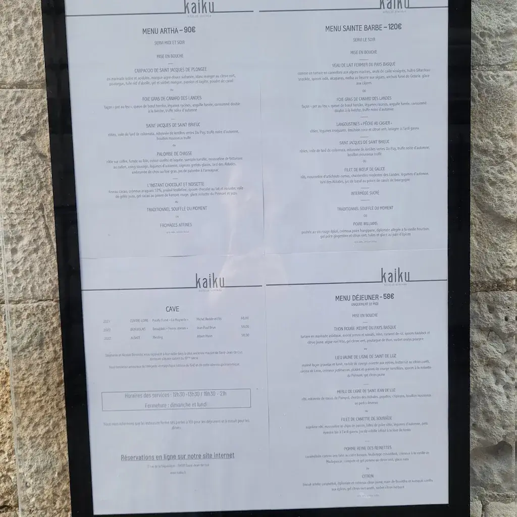 Menu_Le Kaiku_Saint-Jean-de-Luz_image_1
