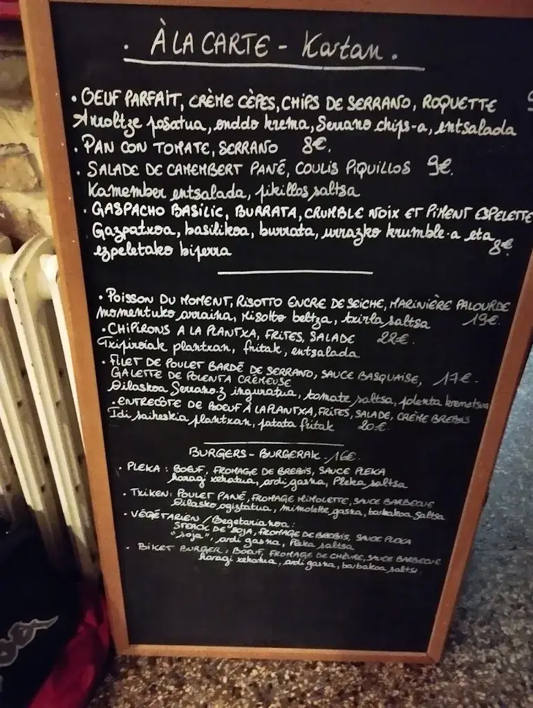 Menu_Pleka Trinquet Bar Restaurant_Sare_image_2