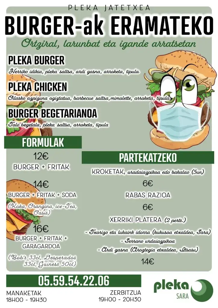 Menu_Pleka Trinquet Bar Restaurant_Sare_image_4