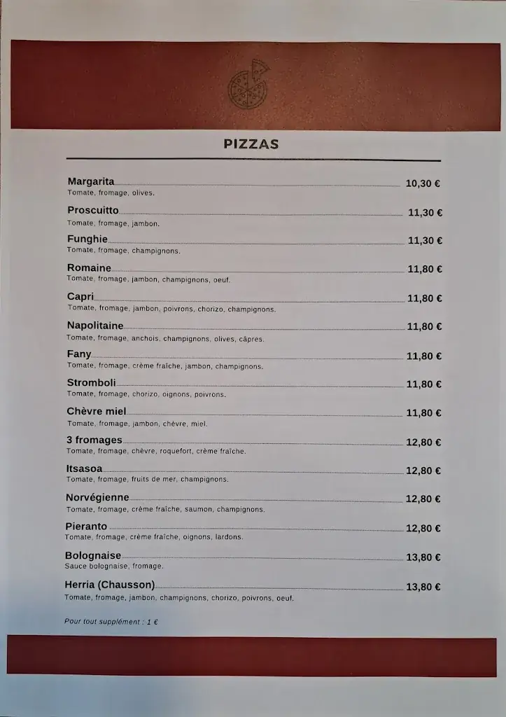 Menu_Pizza Pizz'herria - Restaurant - Ascain_Ascain_image_1