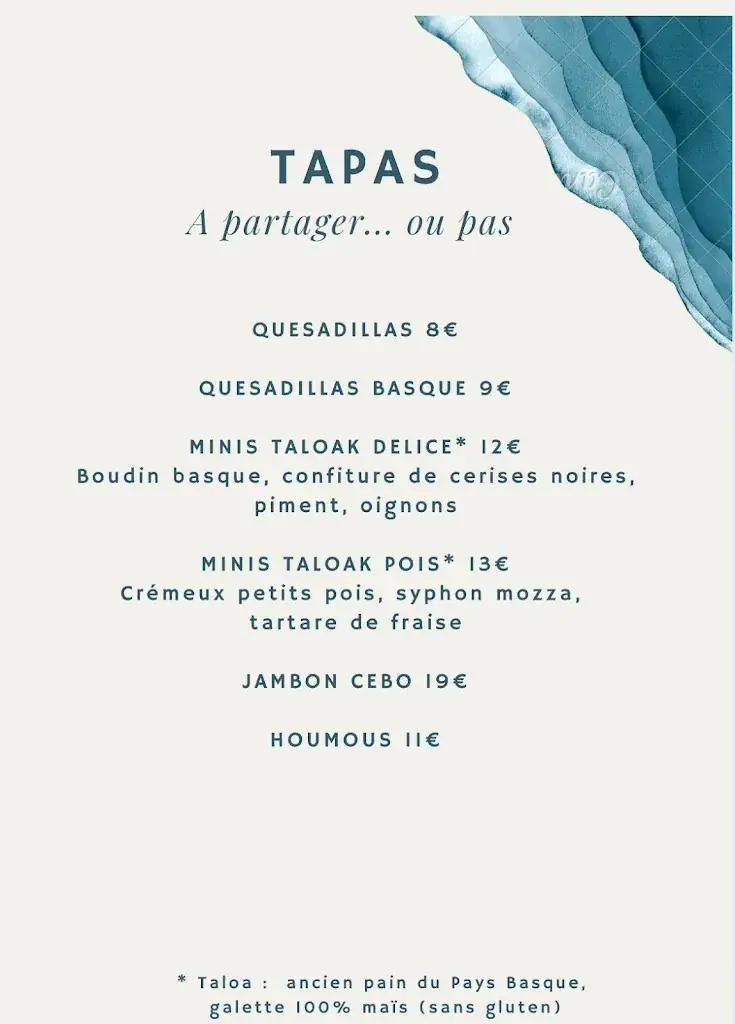Menü_Toki Goxoa_Saint-Jean-de-Luz_Bild_2