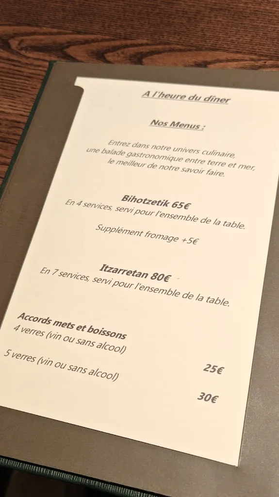 Menu_RESTAURANT XAYA_Saint-Jean-de-Luz_image_1