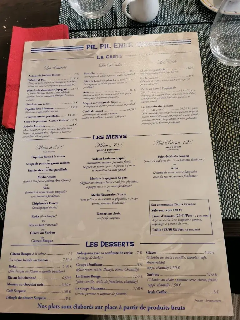 Menü_Pil Pil Enea_Saint-Jean-de-Luz_Bild_2