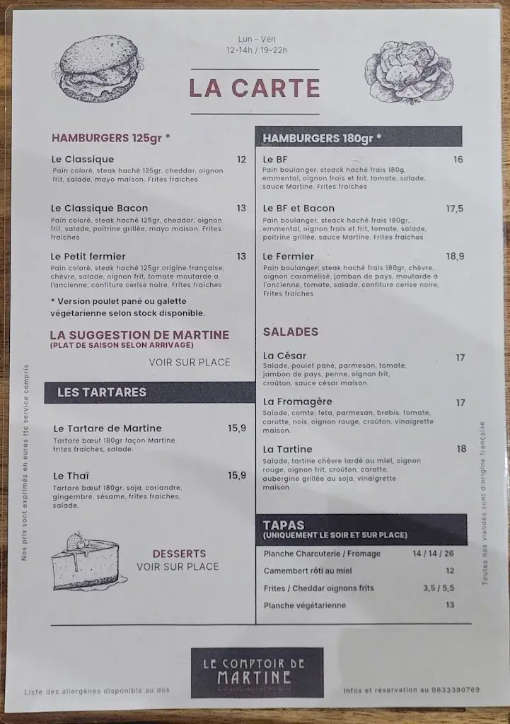 Menu_Le Comptoir de Martine_Audenge_image_2