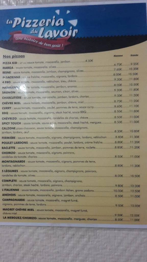 Menu_La Pizzeria du Lavoir_Audenge_image_4