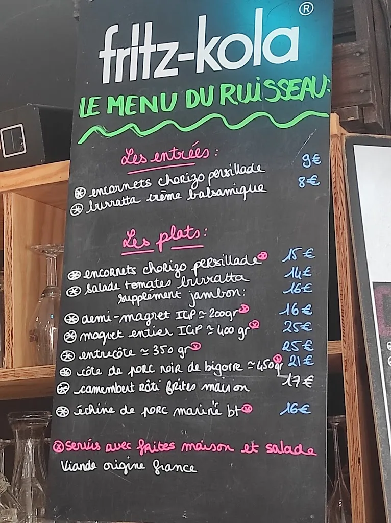 Menu_LE RUISSEAU_Audenge_image_1