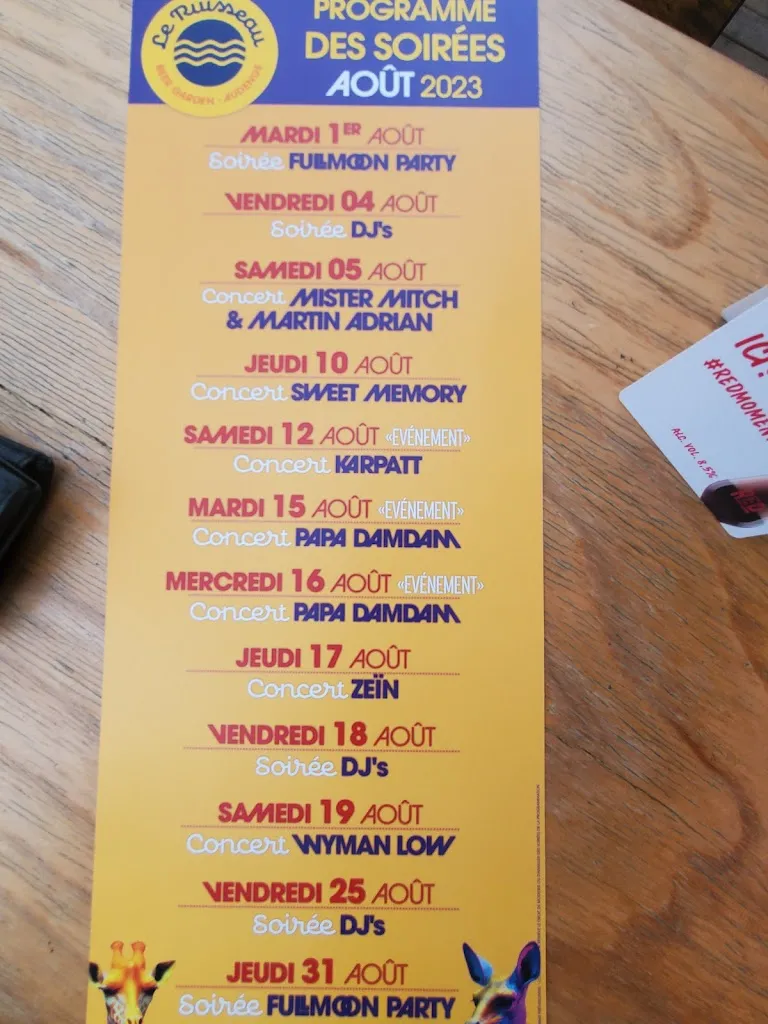 Menu_LE RUISSEAU_Audenge_image_4