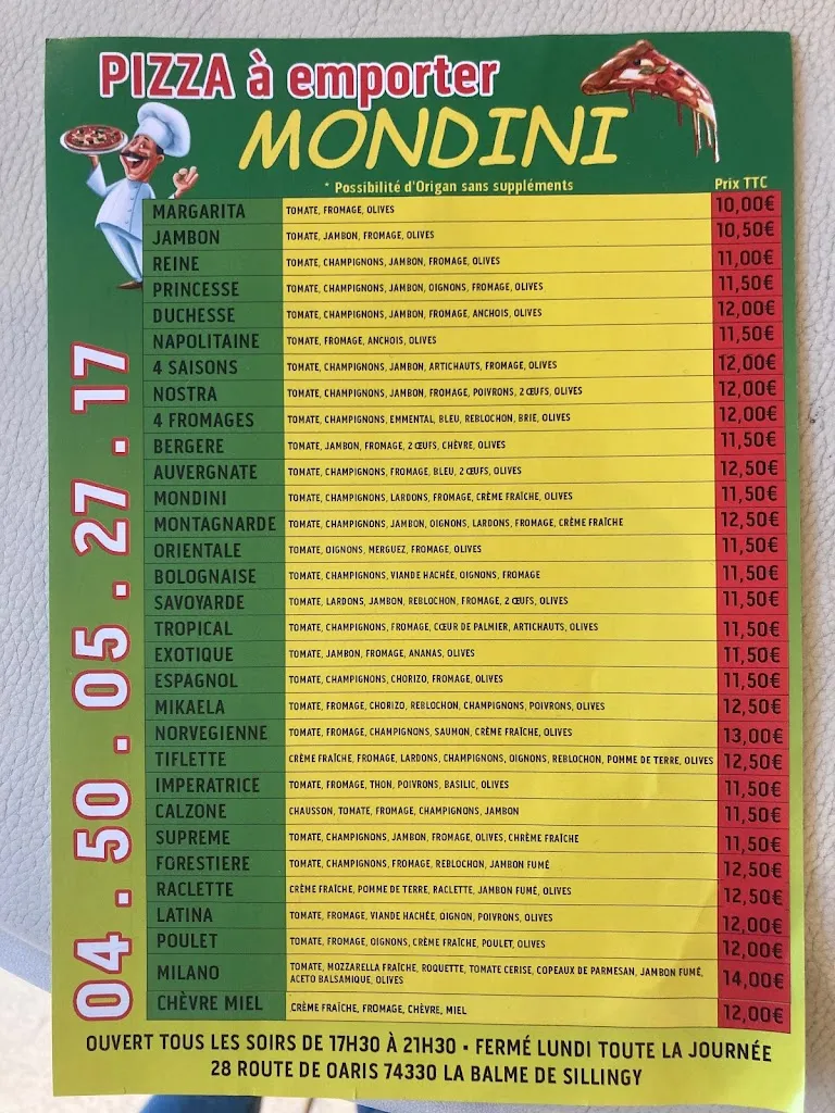 Menu_Pizzeria Mondini_Balme-de-Sillingy_image_1