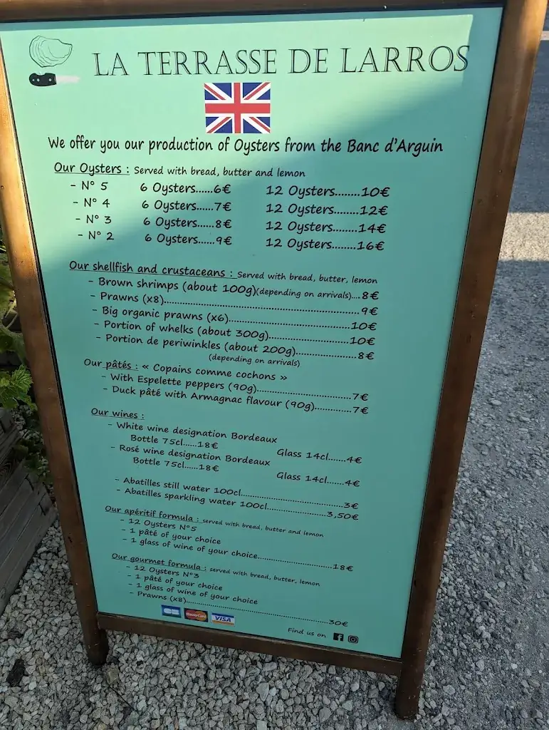 Menu_La terrasse de Larros_Gujan-Mestras_image_4