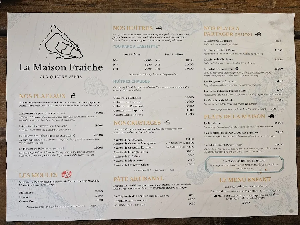 La Maison Fraiche - Aux Quatre Vents_Lanton_menu_image_1