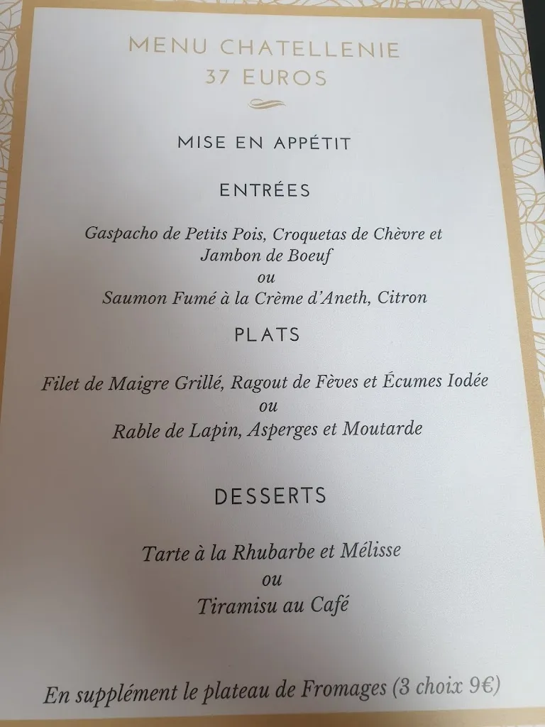 Menu_Logis Hôtel Restaurant la Chatellenie_Availles-Limouzine_image_1