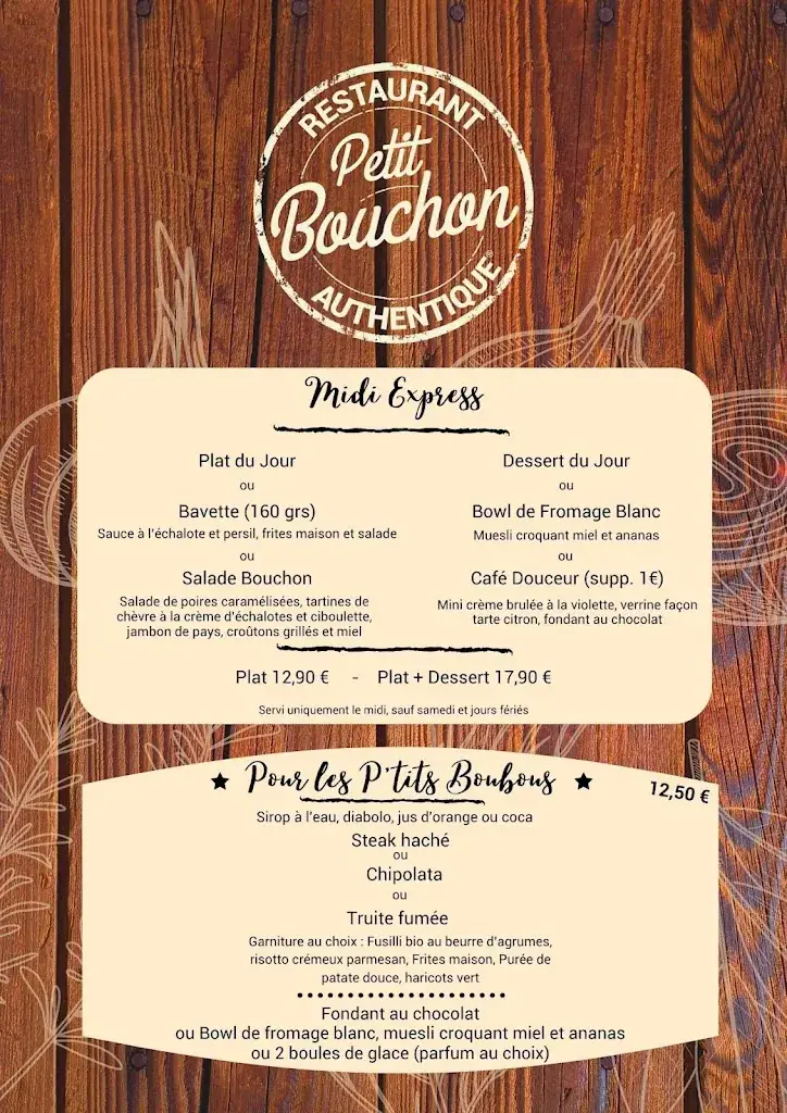 Menu_Le Petit Bouchon Restaurant_Chasseneuil-du-Poitou_image_2