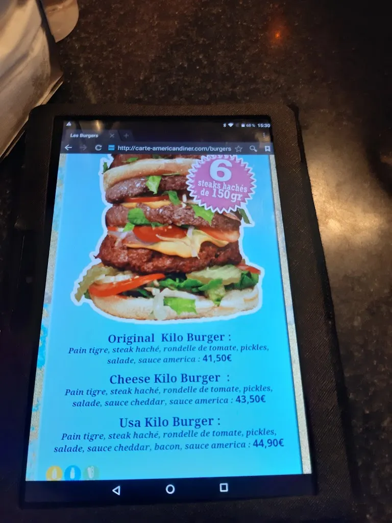 Menü_American diner_Sillingy_Bild_1