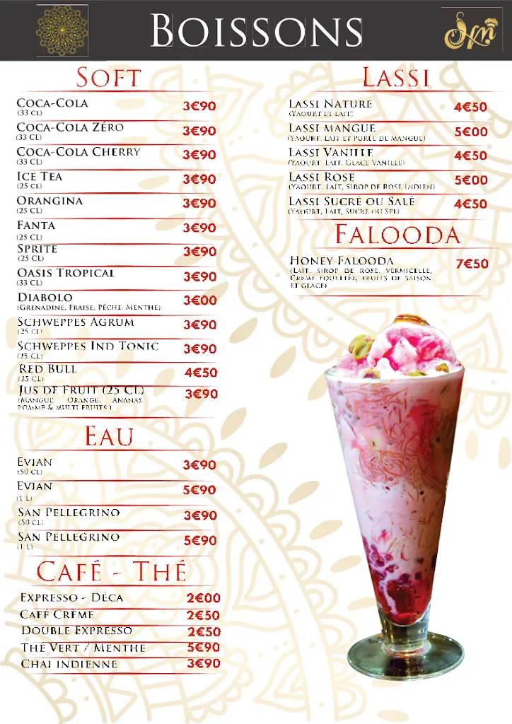 Menu_Honey Moon_Aulnay-sous-Bois_image_1