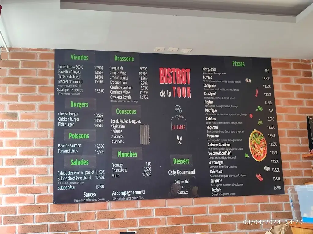 Menu_Bistrot de la Tour_Aulnay-sous-Bois_image_1