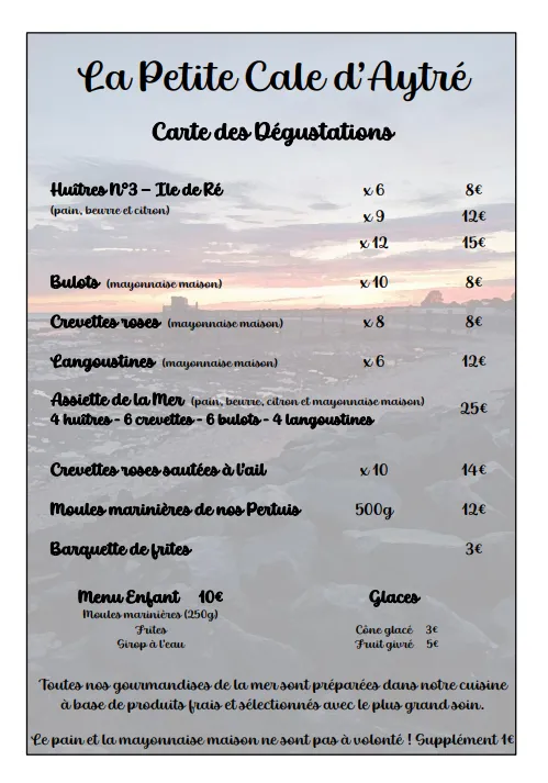 Menu_La Petite Cale d'Aytré_Aytré_image_1