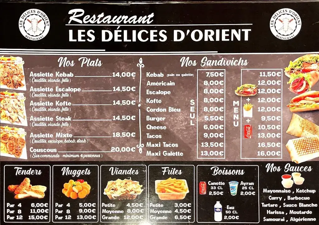 Menu_Les Délices D'orient_Sillingy_image_1