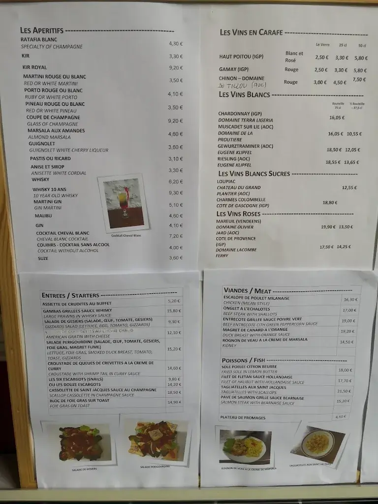 Menu_Auberge du Cheval Blanc_Saint-Maixent-l'École_image_1