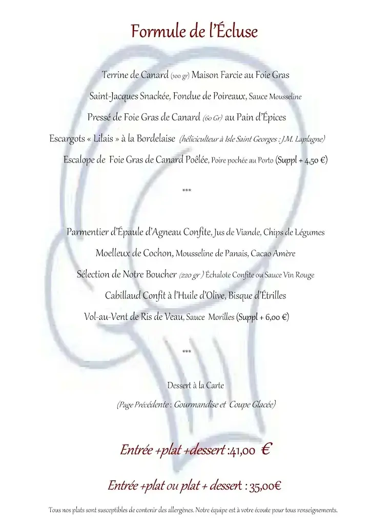 Menü_Le Petit Caboulot à L'Isle Saint-Georges en Gironde prés de Bordeaux (33)_Isle-Saint-Georges_Bild_2