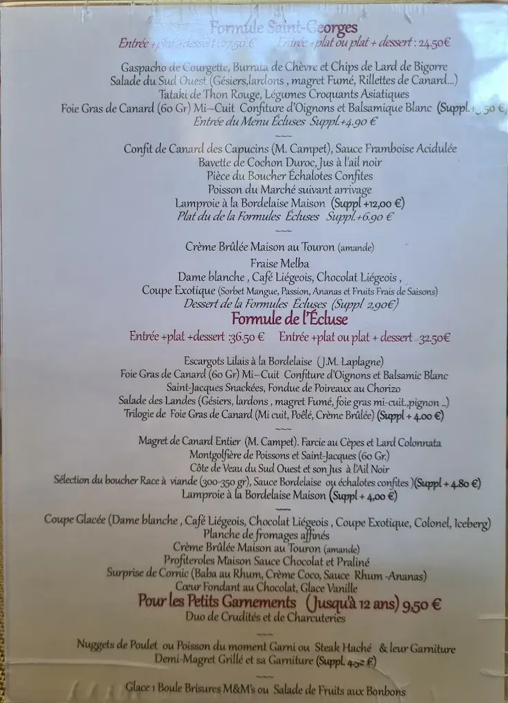 Menü_Le Petit Caboulot à L'Isle Saint-Georges en Gironde prés de Bordeaux (33)_Isle-Saint-Georges_Bild_3