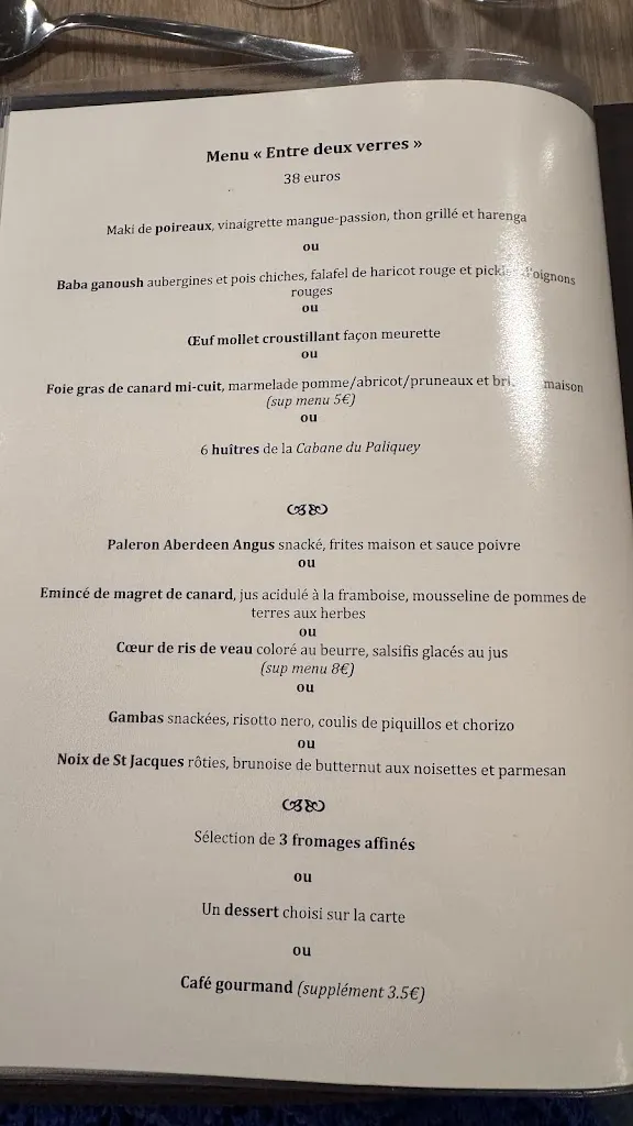 Menu_Restaurant l'entre deux verres_Quinsac_image_1