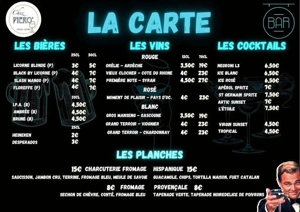 Menu_Chez Piero' Bar / Épicerie Proxi_Chapelle-de-la-Tour_image_1