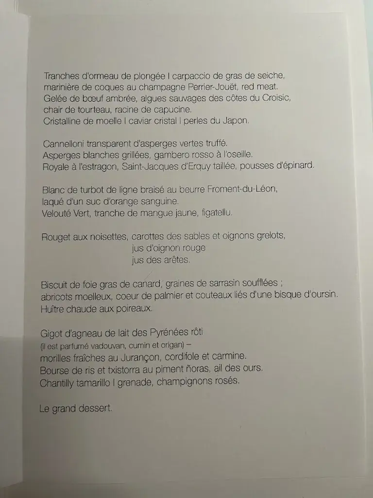 Menu_Pierre Gagnaire_Paris_image_2