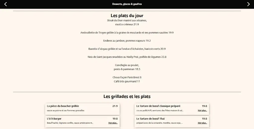 Menu_Brasserie Le Balzac_Paris_image_1