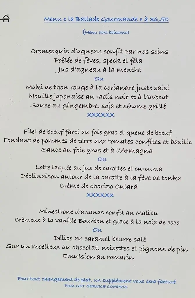 Menu_Le Moulin des Saveurs_Nérac_image_1