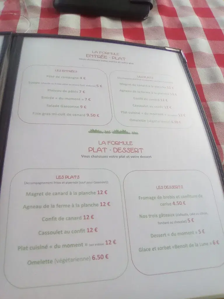 Menu_Auberge Les Contes d'Albret_Nérac_image_4