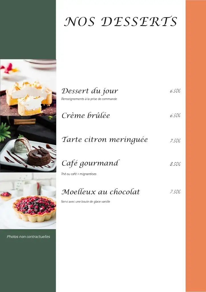 Menu_Restaurant Bar Le 19 - Albret_Barbaste_image_3