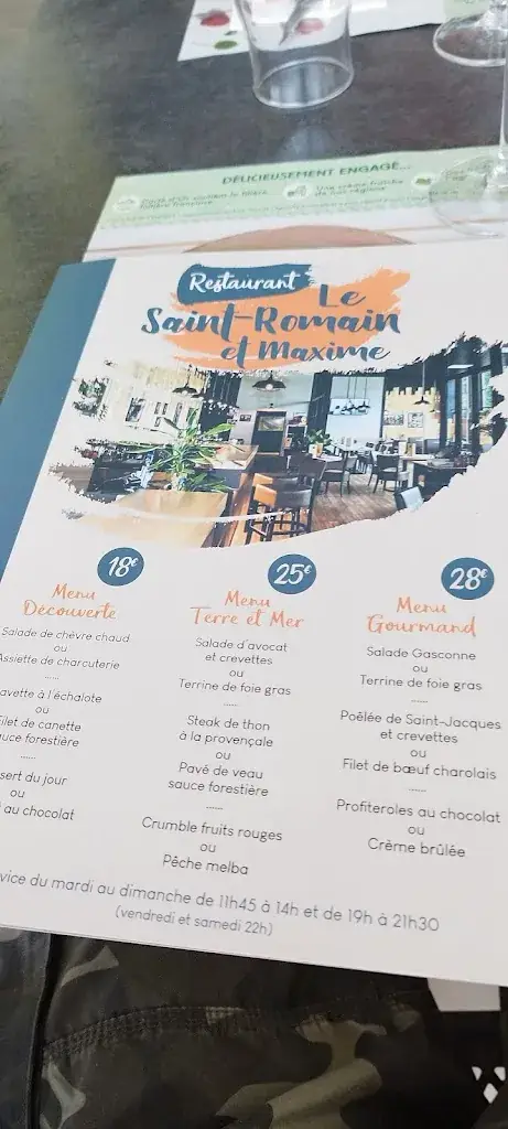 Menu_Restaurant Le Saint Romain_Lavardac_immagine_3