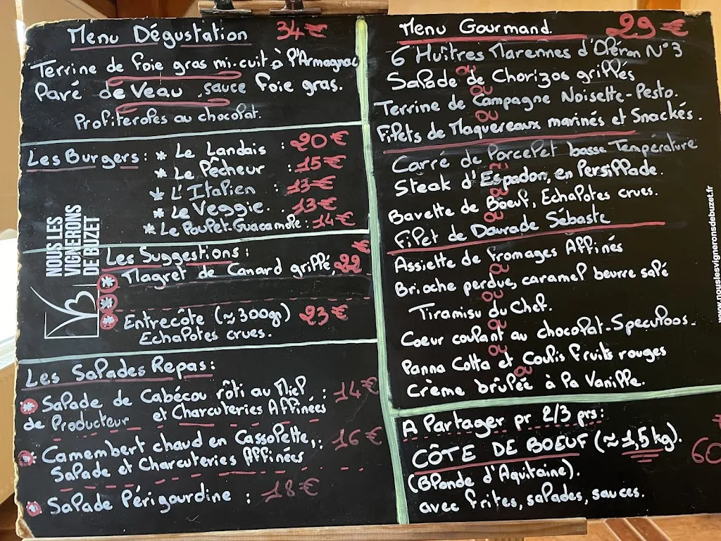 Menu_Restaurant L'Atypik 