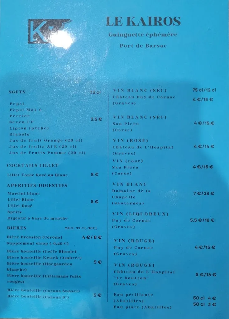 Menu_Guinguette éphémère Le Kairos_Barsac_image_3