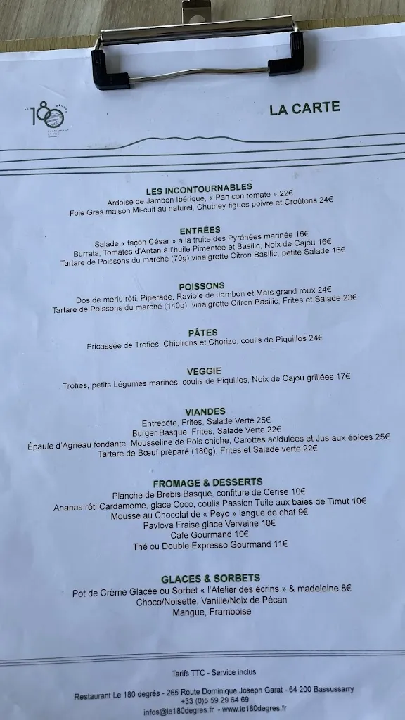 Jeremie Varin_Le 180 degrés_Bassussarry_review