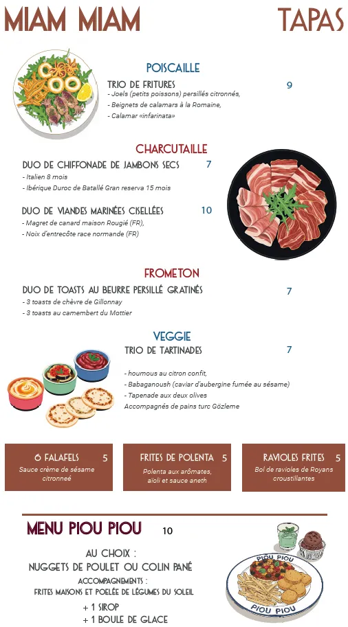 Menu_Brasserie Tiffine_Côte-Saint-André_image_1